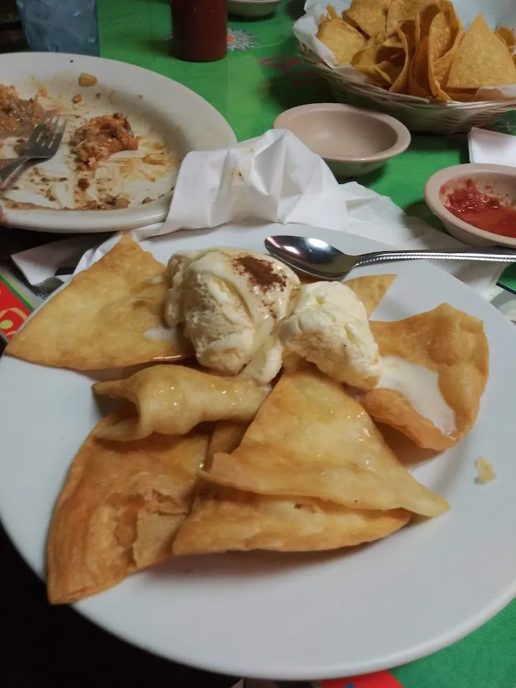 Birthday Treat Sweet Tortilla Chips with Vanilla Ice Cream